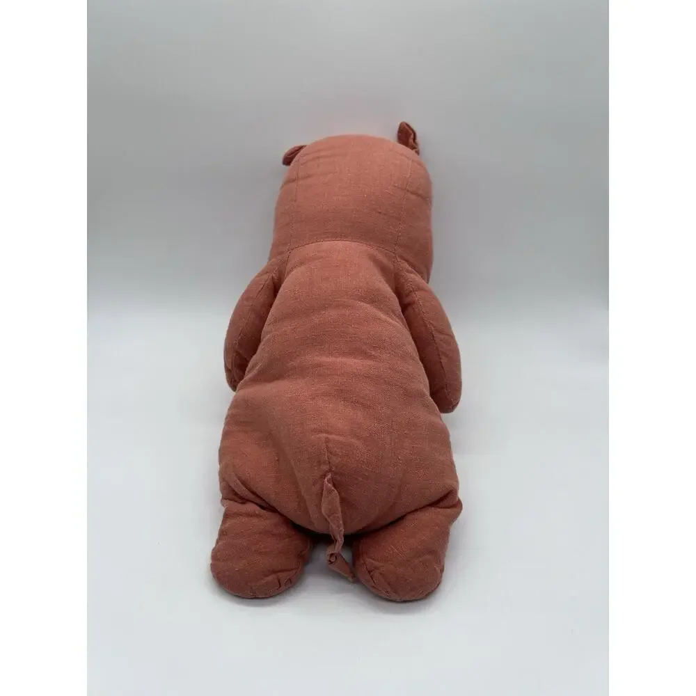 Maileg Large Hippo Dusty Coral Plush Anthropologie Rare Retired 13”